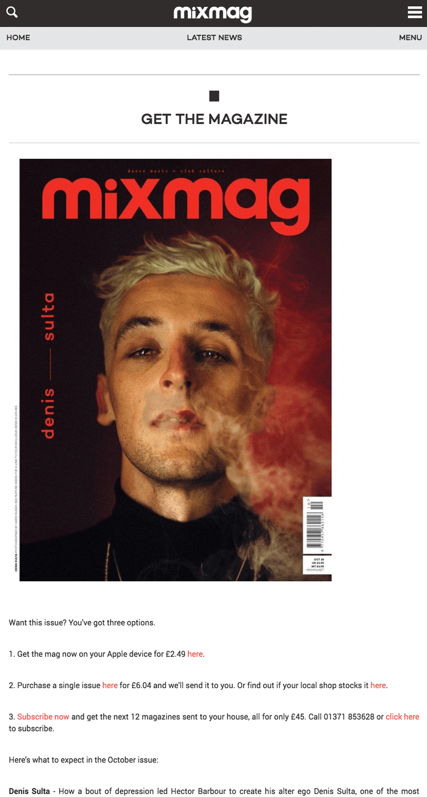 Mixmag Magazine Mobile