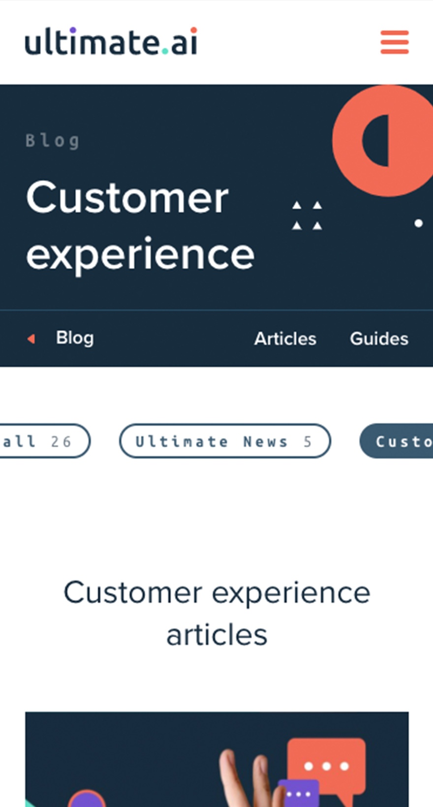 Blog category mobile