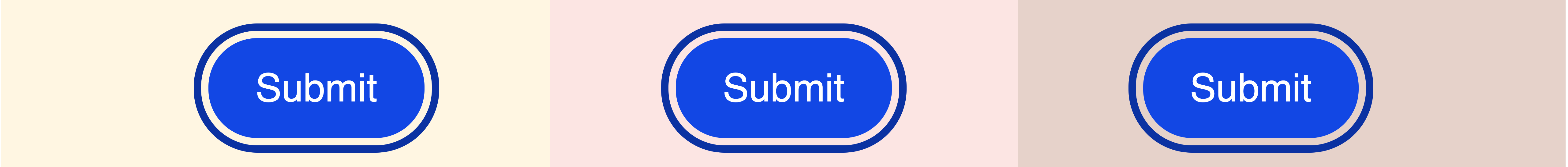 Buttons with outlines on different background colors.