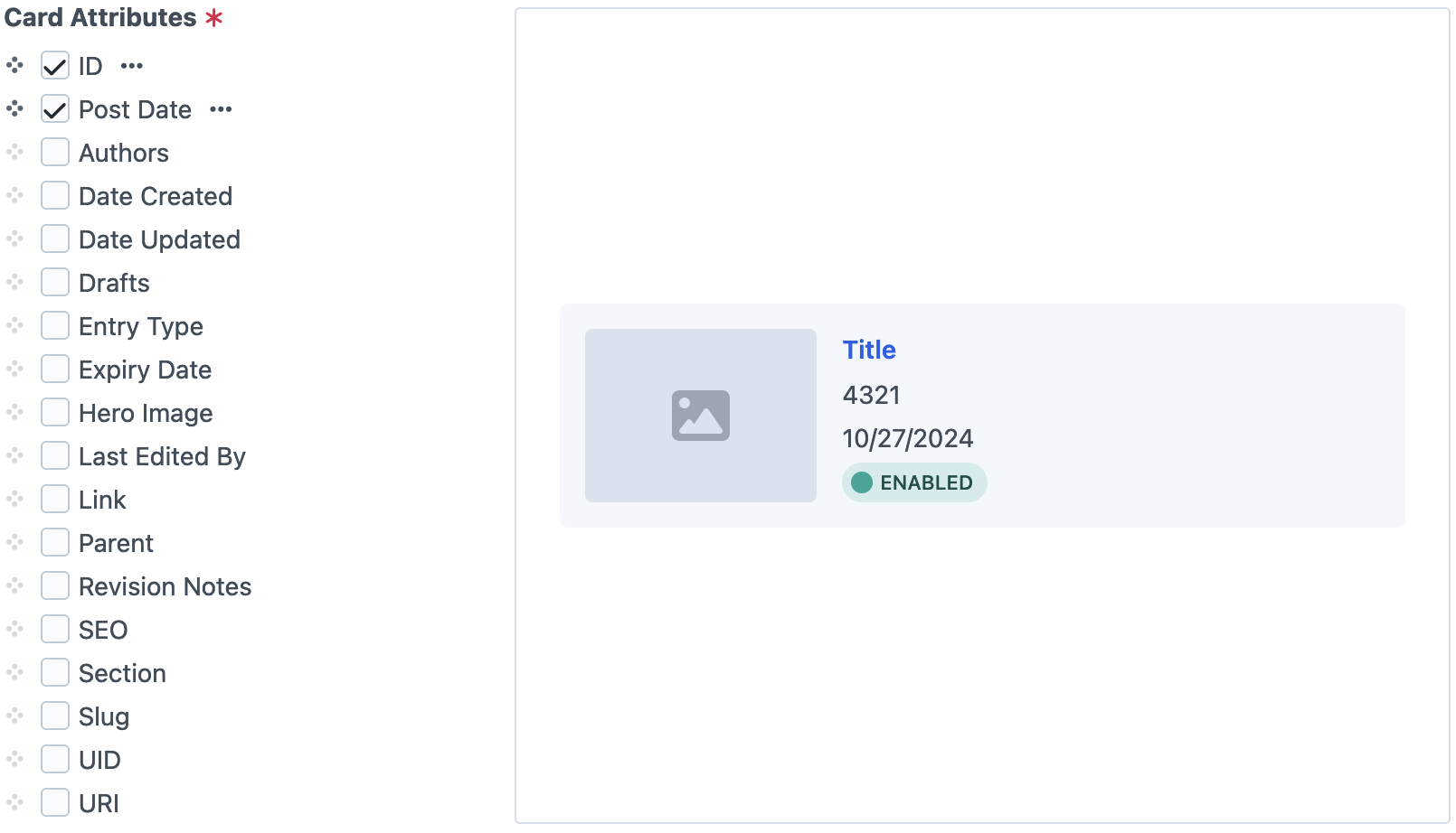 Card view designer