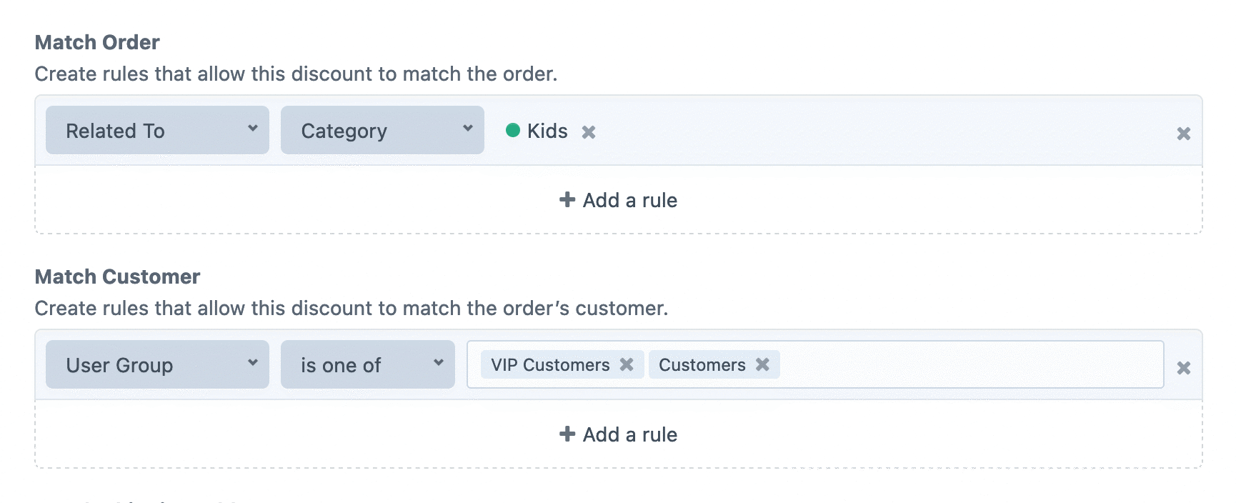 Discount conditions in Craft Commerce 4