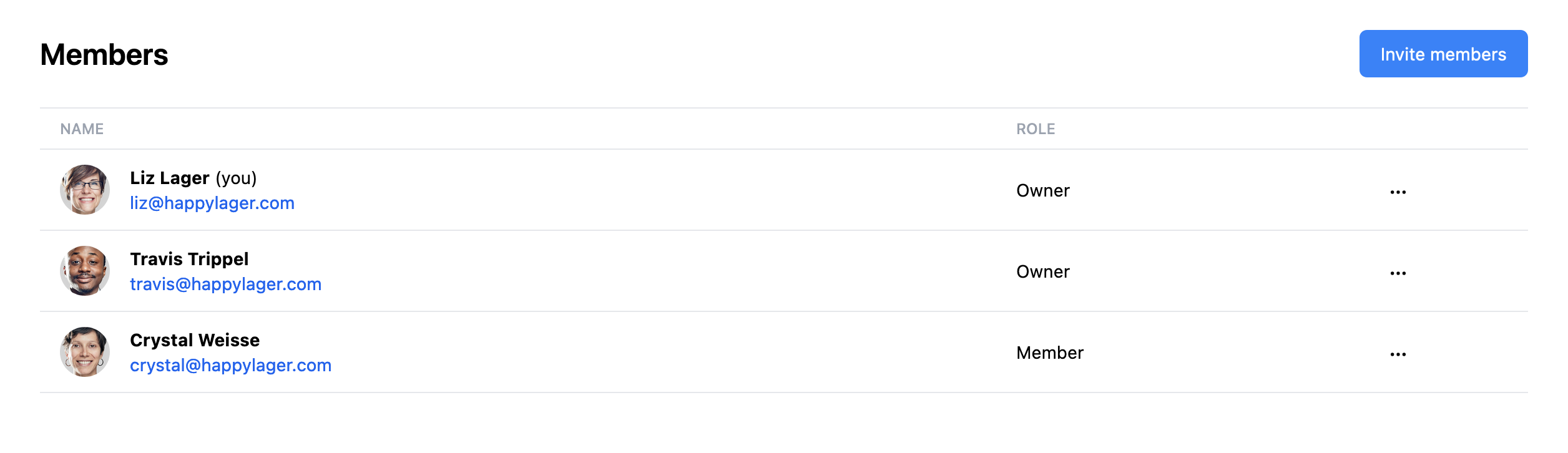 Craft console members with multiple members as owners