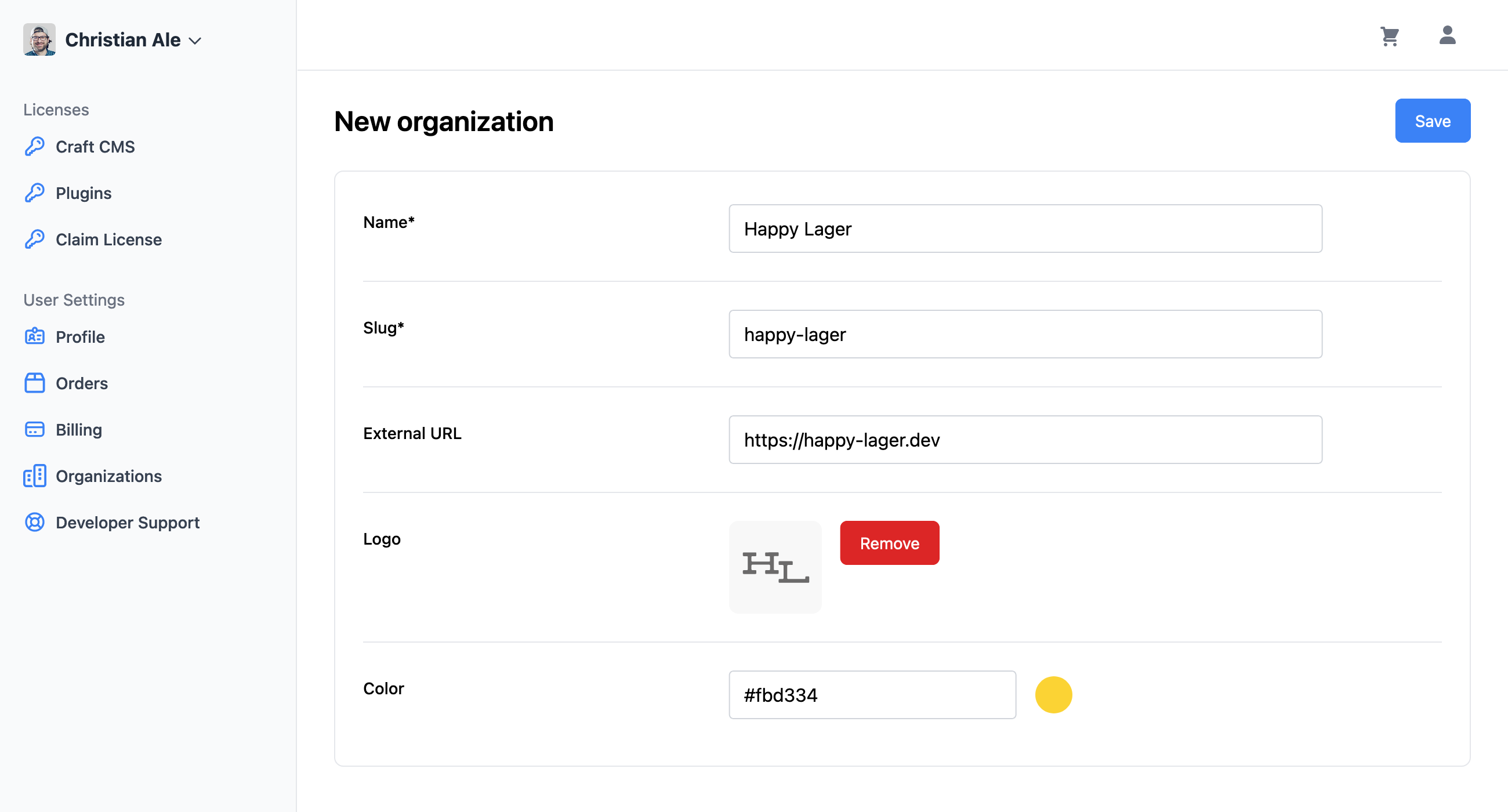 Craft Console: New Organization