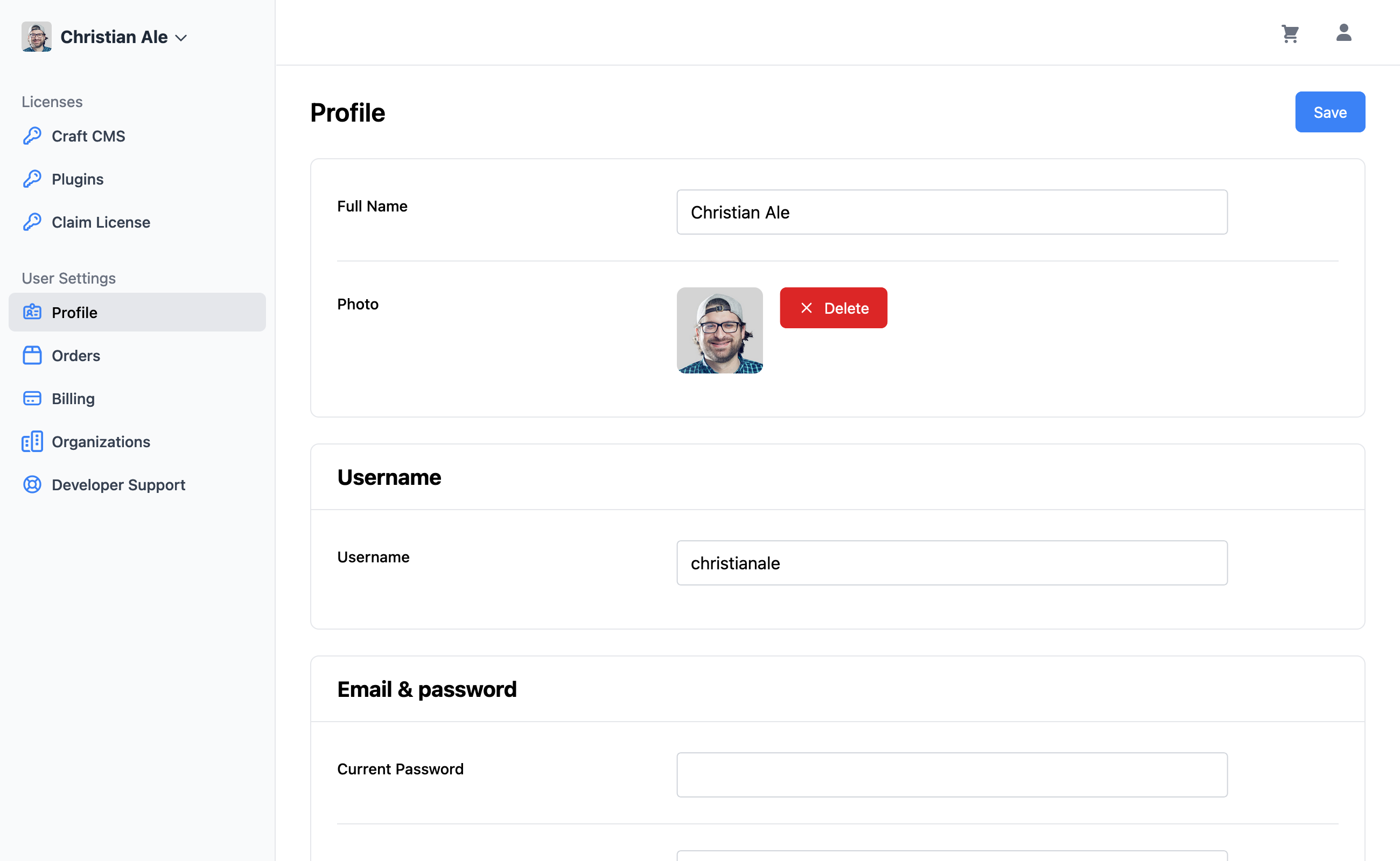 Craft Console: Individual Profile