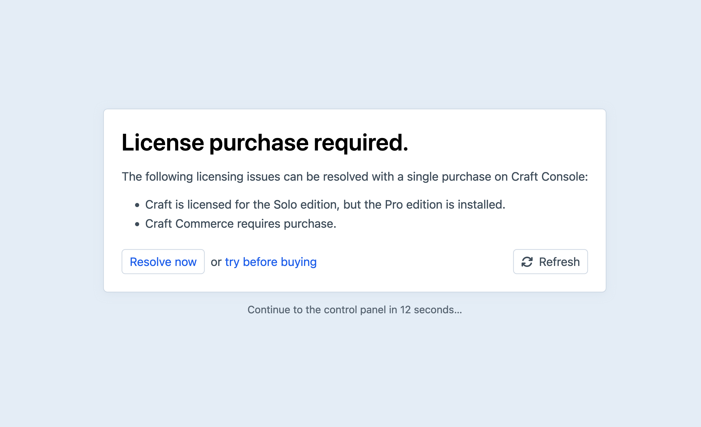 Craft license required