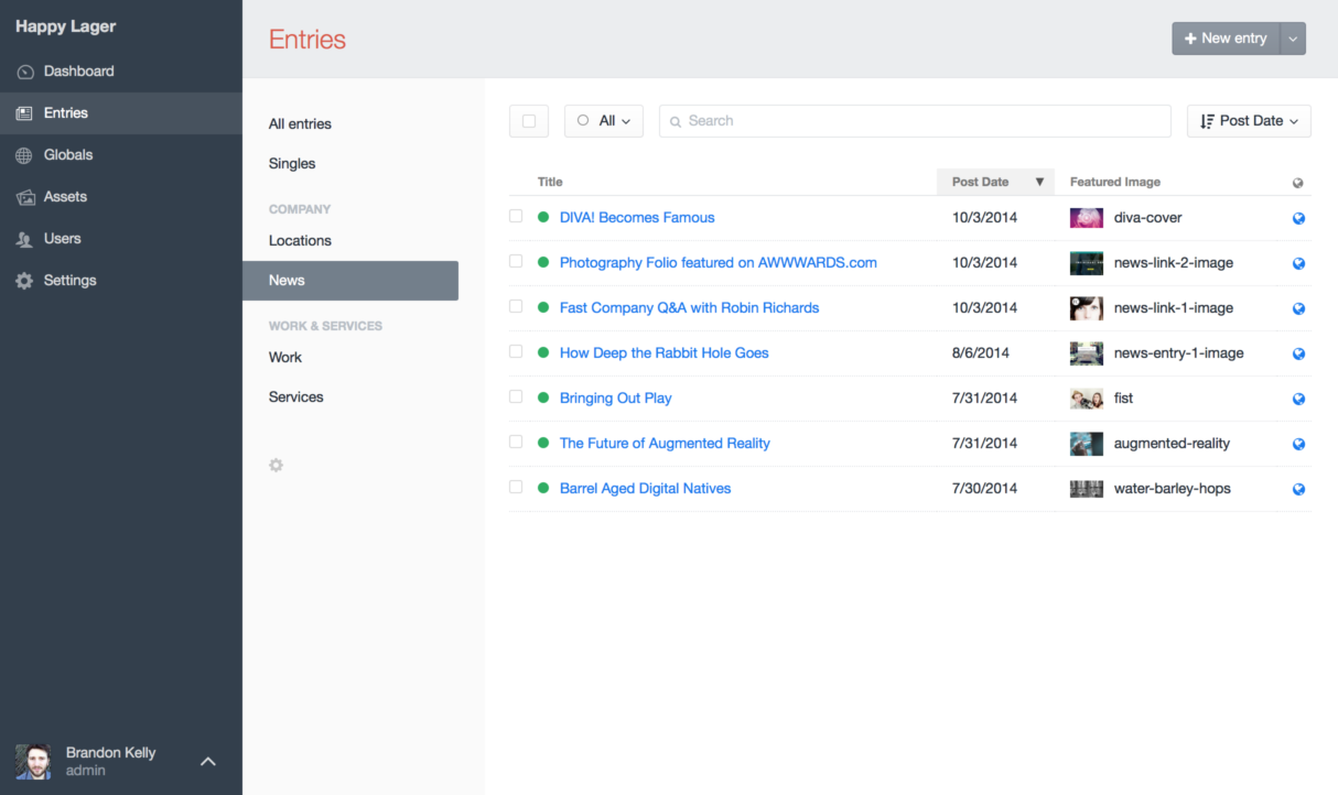 Customizable Element Indexes