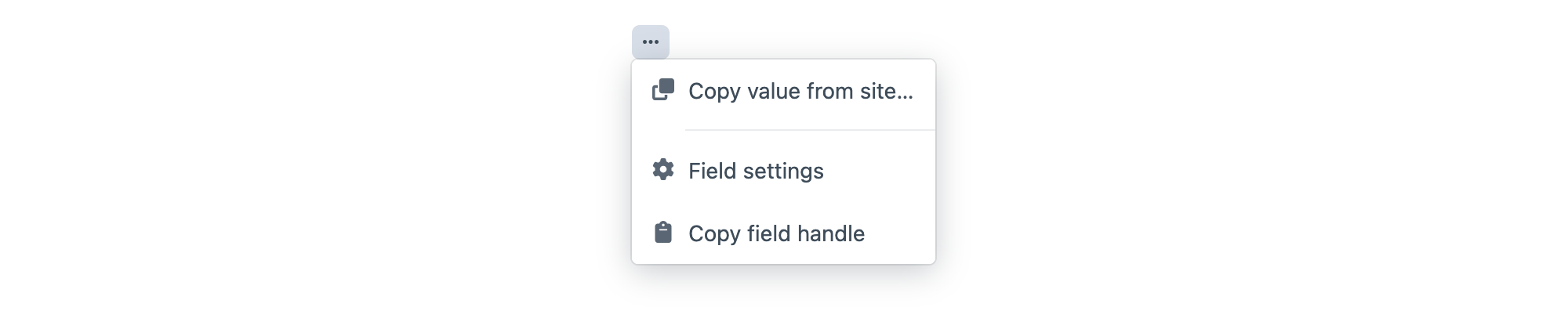 Field actions