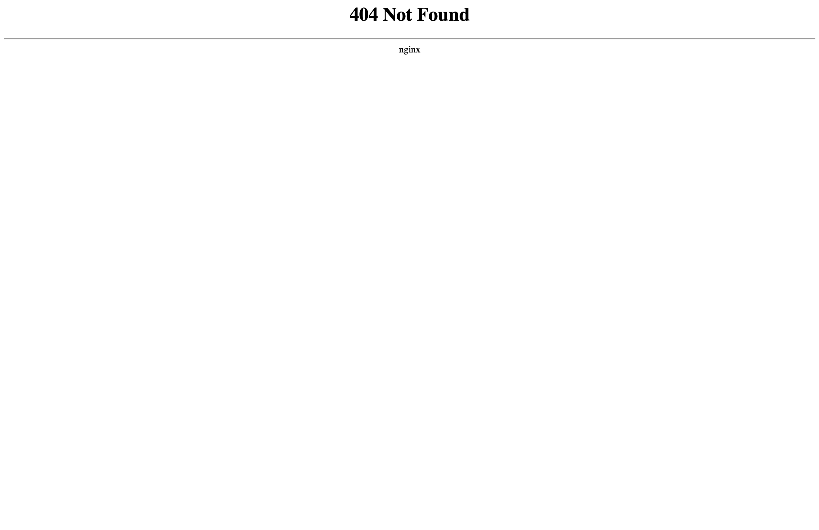 Nginx 404