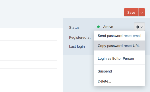 Password Reset Link