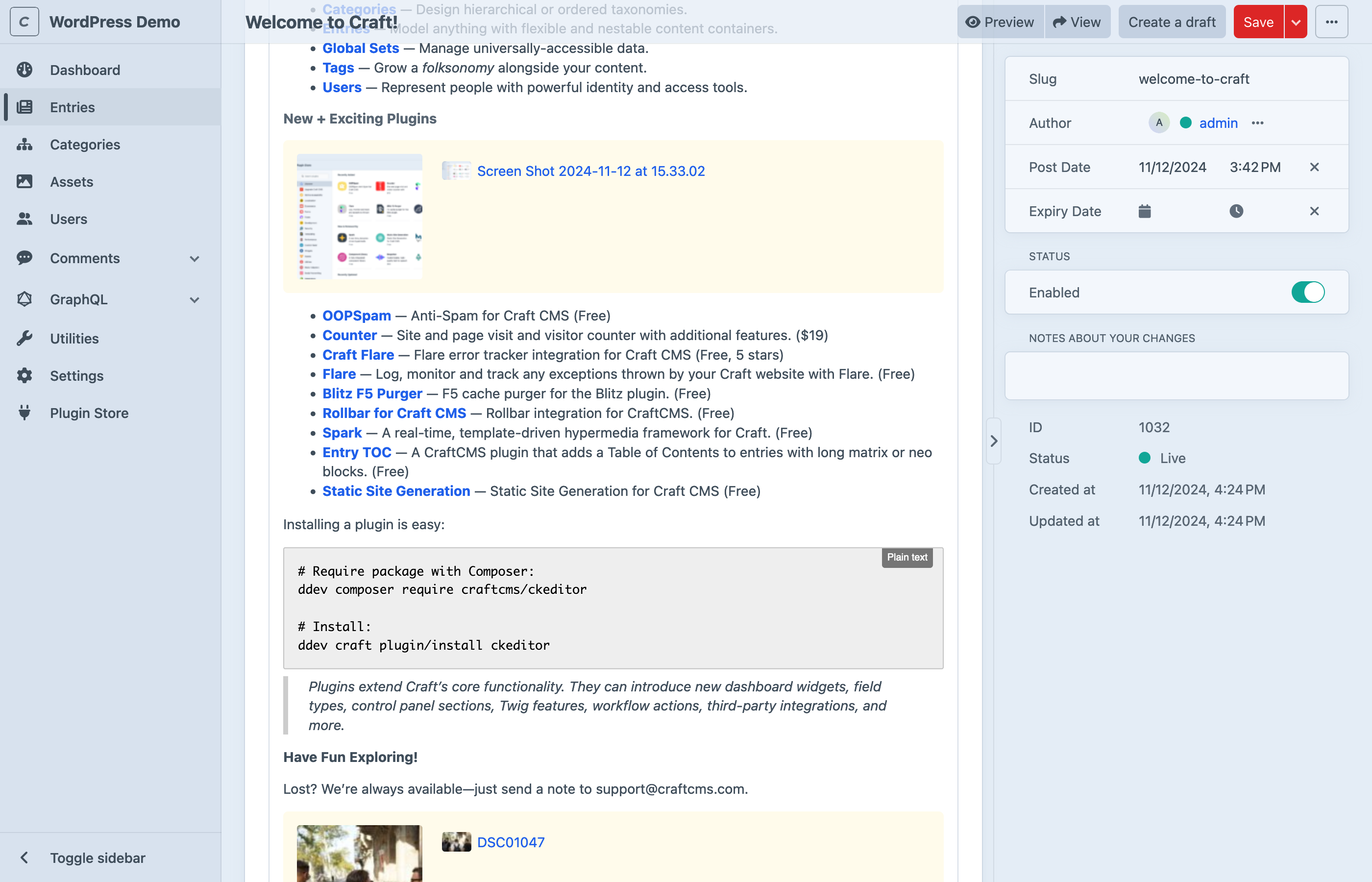 WordPress Imported Gutenberg