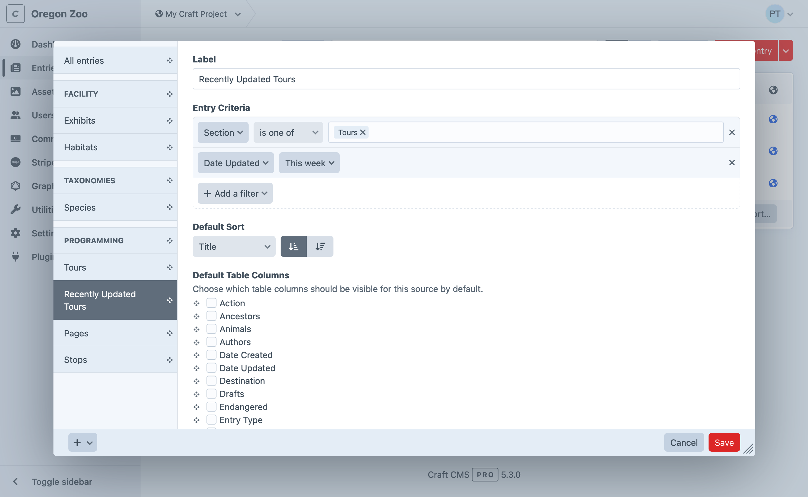 Customizing element sources